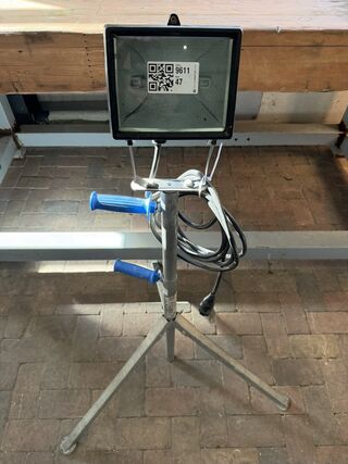 Halogeen bouwlamp met statief, Swinko, 70.015 (statief), zwart/zilver/